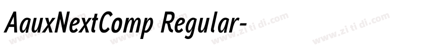 AauxNextComp Regular字体转换